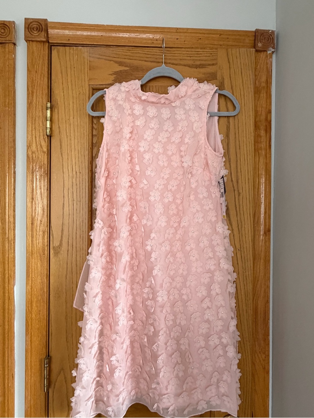 Pink Floral Sleeveless Dress